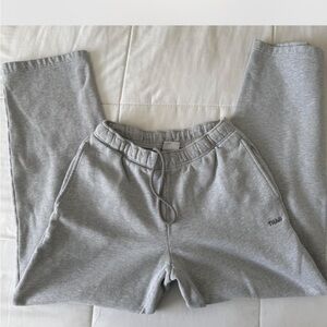 TNA Gray Mega Fleece Straight Pants